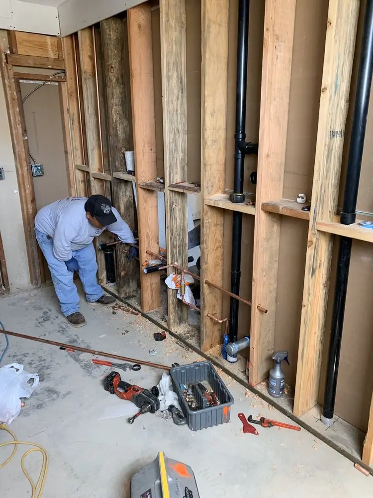Commercial rough-in plumbing for Water Heater Replacement in Wolfes Overlook